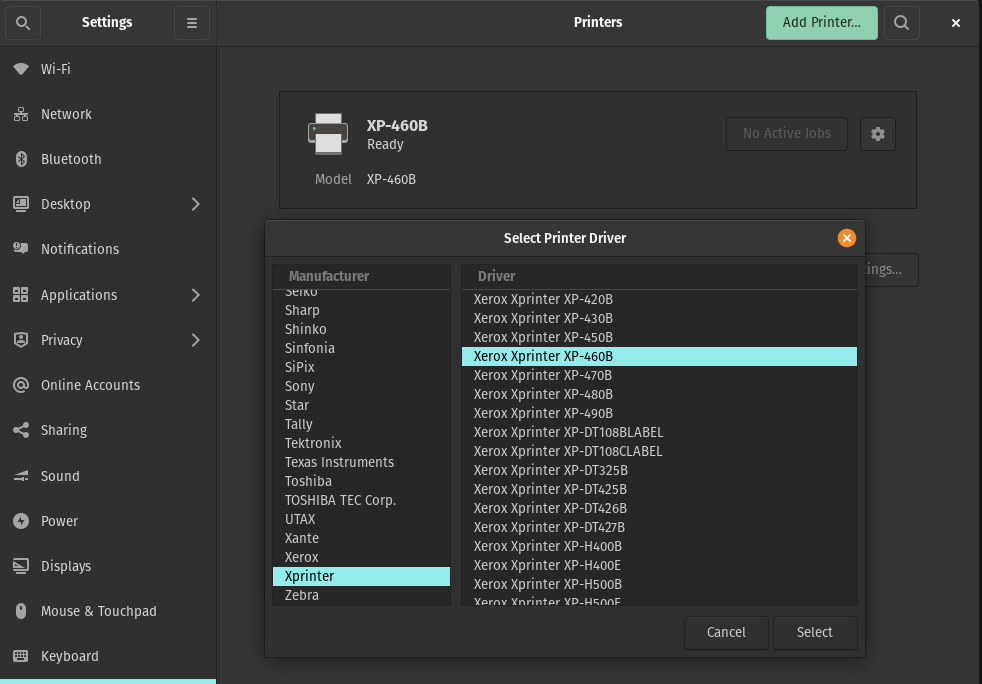 Making XP-460B Thermal Printer Work on Linux